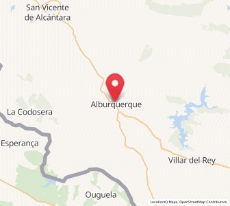 Map of Alburquerque, Extremadura
