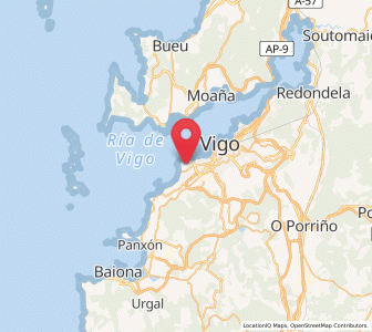 Map of Alcabre, Galicia