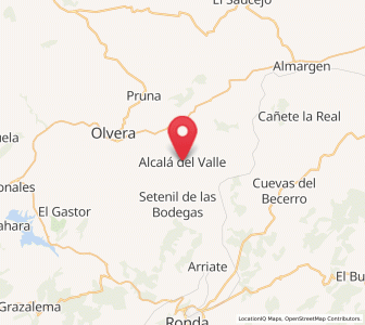 Map of Alcalá del Valle, Andalusia