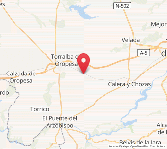 Map of Alcañizo, Castille-La Mancha