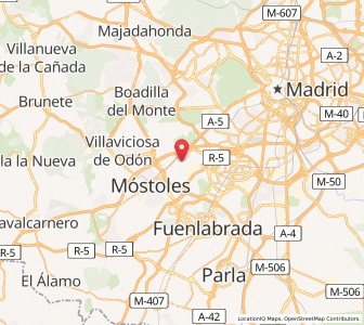 Map of Alcorcón, Madrid