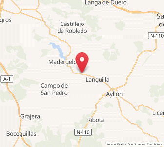 Map of Aldealengua de Santa María, Castille and León