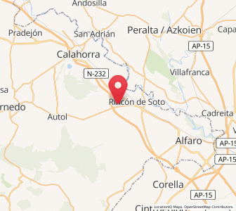 Map of Aldeanueva de Ebro, La Rioja