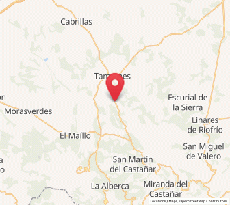 Map of Aldeanueva de la Sierra, Castille and León