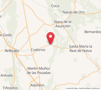 Map of Aldeanueva del Codonal, Castille and León