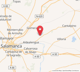 Map of Aldearrubia, Castille and León