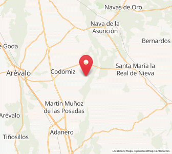 Map of Aldehuela del Codonal, Castille and León