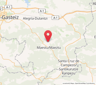 Map of Aletxa, Basque Country