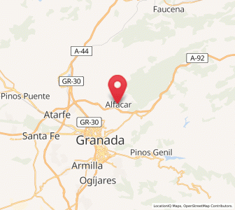 Map of Alfacar, Andalusia