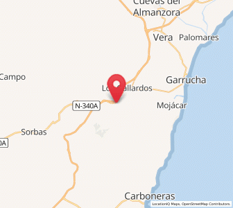 Map of Alfaíx, Andalusia