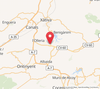 Map of Alfarrasí, Valencia