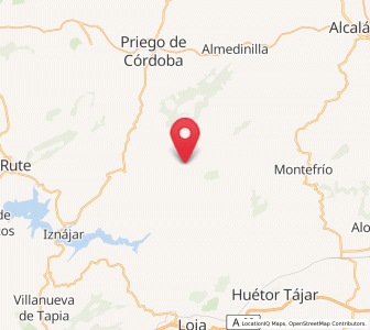 Map of Algarinejo, Andalusia