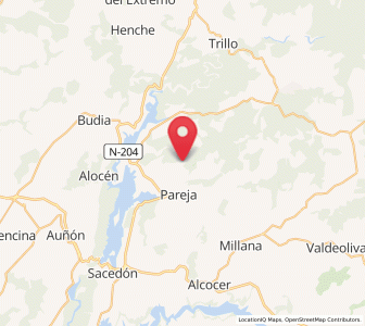 Map of Alique, Castille-La Mancha