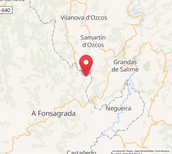 Map of Allonquiña, Galicia