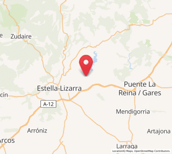 Map of Alloz, Navarre