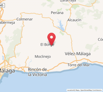 Map of Almáchar, Andalusia