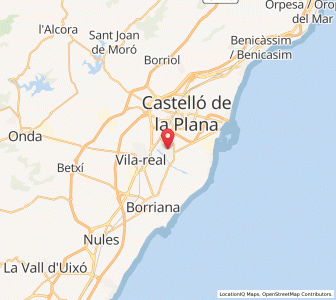 Map of Almassora, Valencia