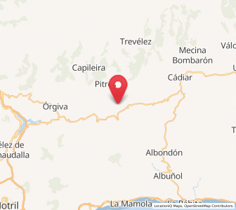 Map of Almegíjar, Andalusia