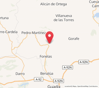 Map of Almidar, Andalusia
