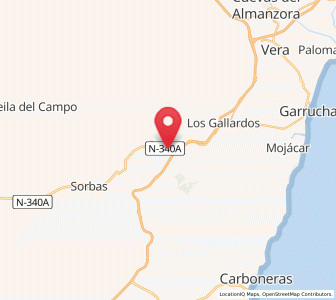 Map of Almocáizar, Andalusia