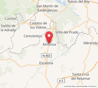 Map of Almorox, Castille-La Mancha