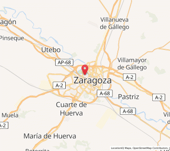 Map of Almozara, Aragon