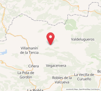 Map of Almuzara, Castille and León