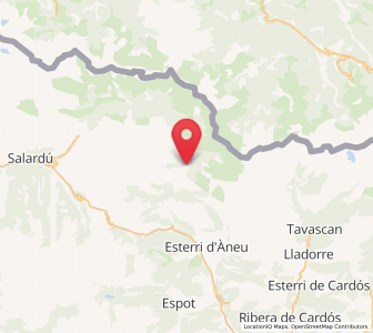 Map of Alós de Isil, Catalonia