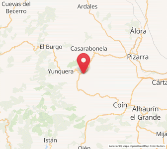 Map of Alozaina, Andalusia