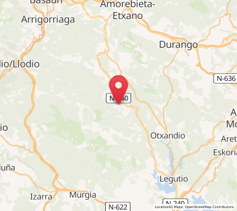 Map of Altzuaga, Basque Country