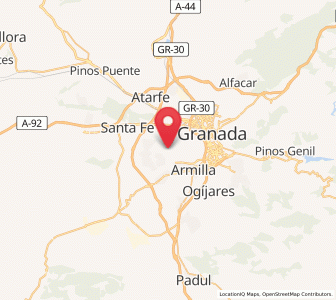 Map of Ambroz, Andalusia