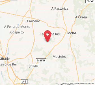 Map of Ameixide, Galicia