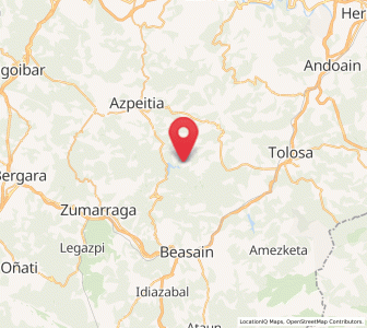 Map of Amenabar, Basque Country