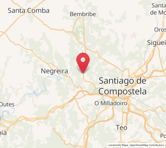 Map of Ames, Galicia