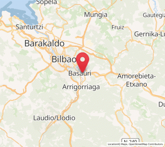 Map of Ametzola, Basque Country