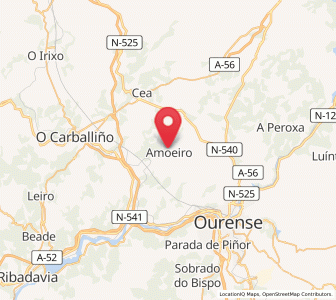 Map of Amoeiro, Galicia