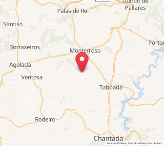 Map of Amoeja, Galicia
