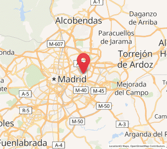 Map of Amposta, Madrid