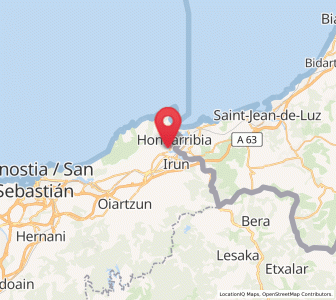 Map of Amute, Basque Country