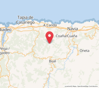 Map of Andina, Asturias