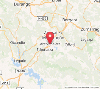 Map of Andra Maria, Basque Country