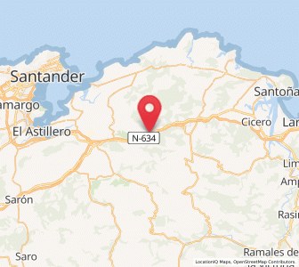 Map of Anero, Cantabria