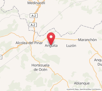 Map of Anguita, Castille-La Mancha