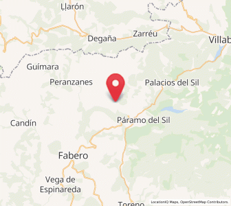 Map of Anllares, Castille and León