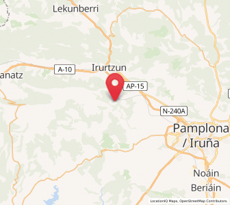 Map of Anotz, Navarre