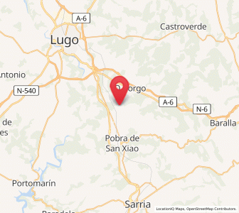 Map of Anseán, Galicia