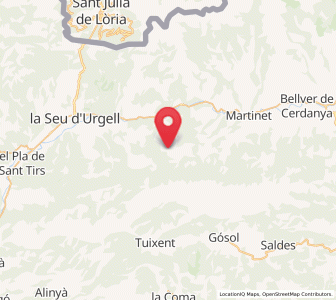 Map of Ansovell, Catalonia