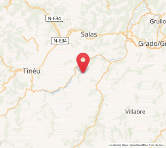 Map of Antoñana, Asturias