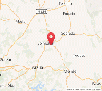 Map of Ánxeles, Galicia