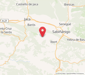 Map of Ara, Aragon